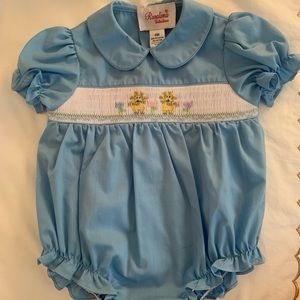 Rosalina smocked lion bubble 6m